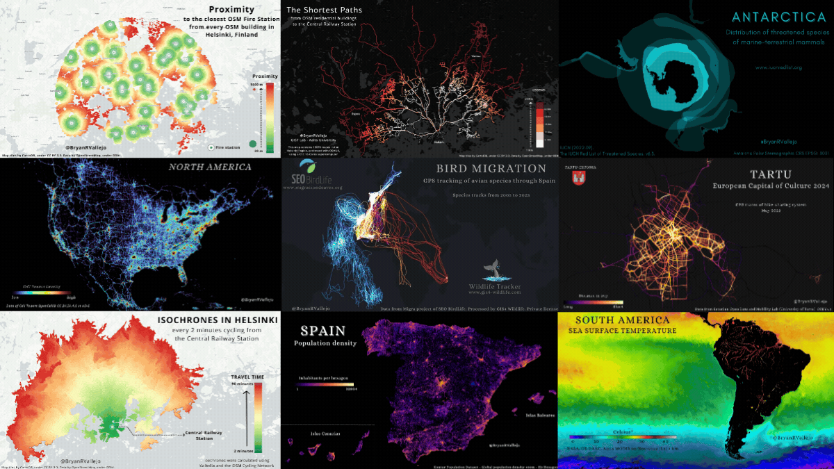 Mi desafío cartográfico de 30 días 2023. Una descripción general de temas cartográficos seleccionados y… |  de Bryan R. Vallejo |  junio, 2024