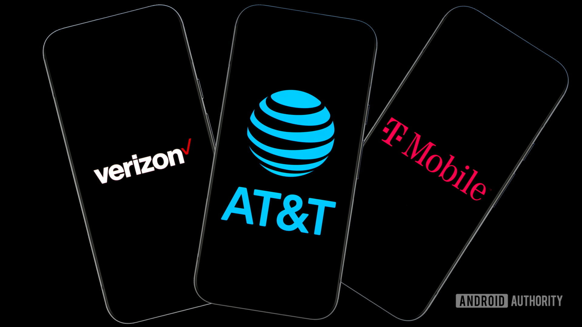 Stock photo of major US carriers Verizon Wireless, AT&amp;T, and T Mobile (8)