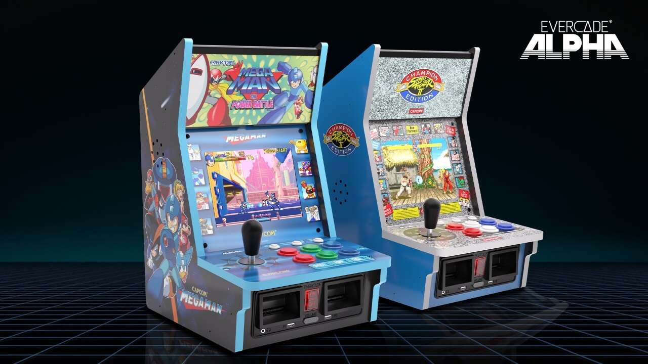 Pedidos anticipados de máquinas arcade Evercade Alpha Street Fighter y Mega Man a precio con descuento en Amazon