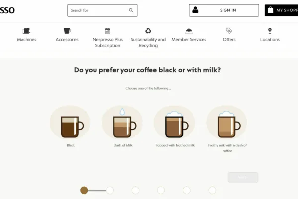 Nespresso abre nuevas vías de descubrimiento del café con un cuestionario online