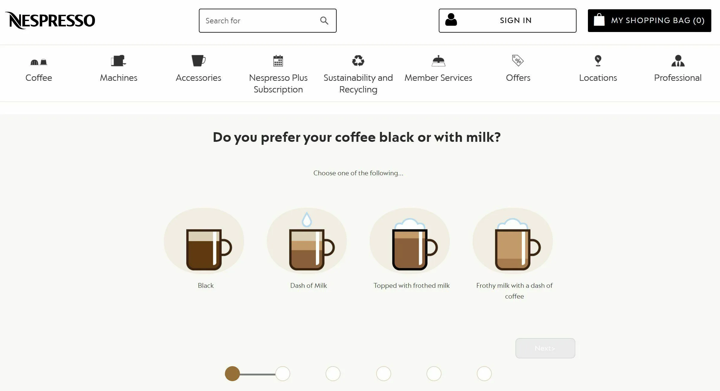 Nespresso abre nuevas vías de descubrimiento del café con un cuestionario online