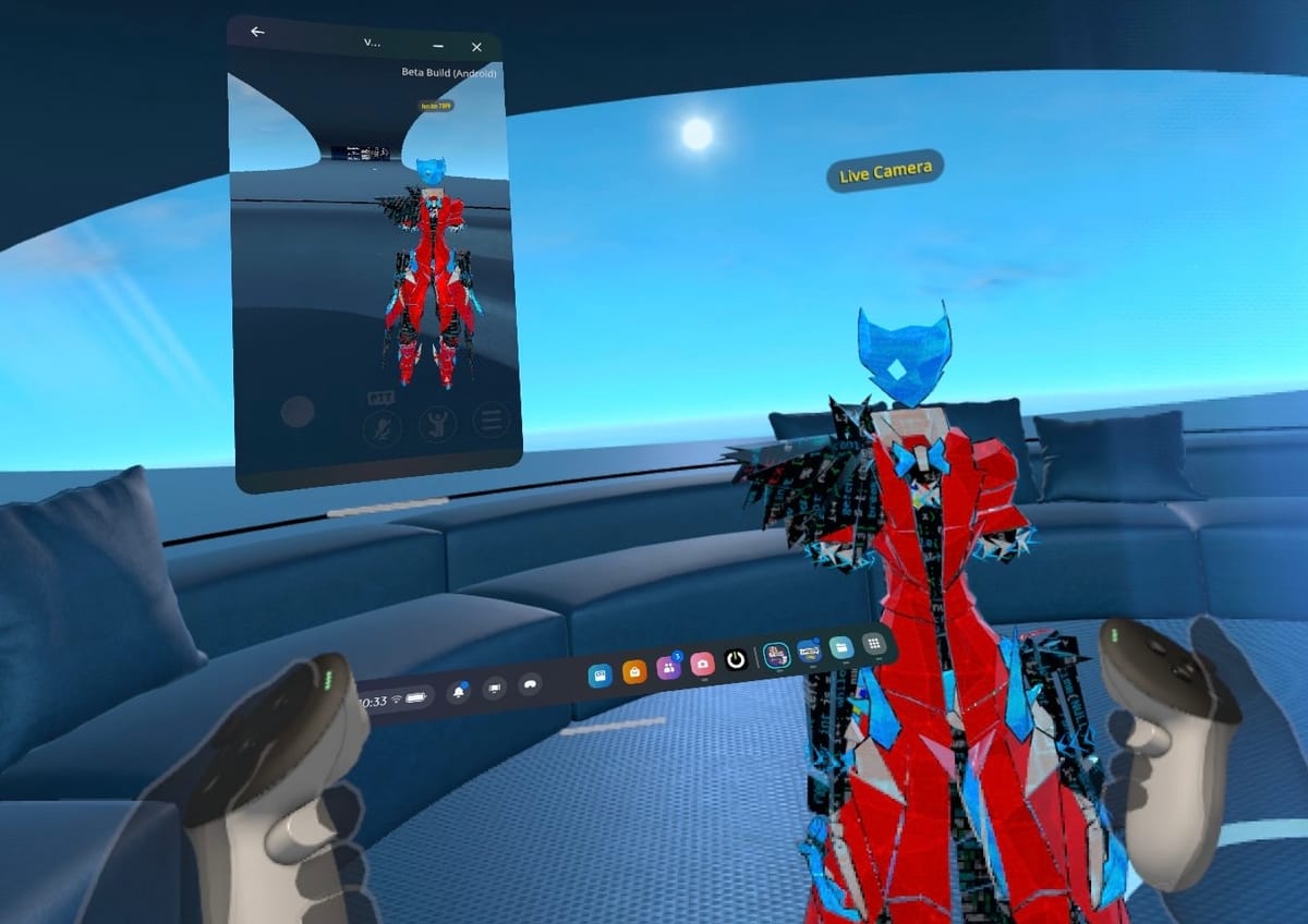 Quest 3 puede ejecutar VRChat de pantalla plana mientras estás en VR VRChat