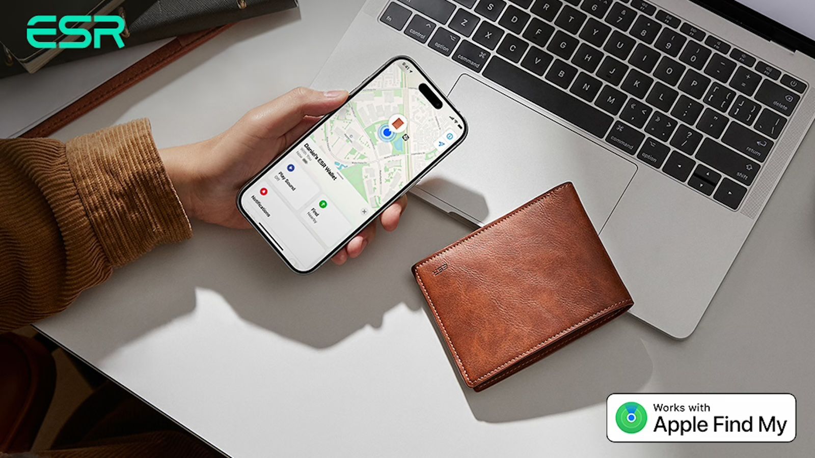 ESR Crowdfunding, la primera billetera del mundo con soporte Find My integrado