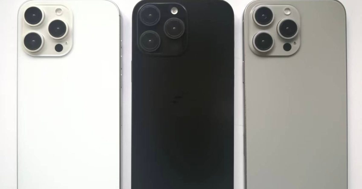 Nueva imagen muestra los colores del iPhone 16 Pro, incluido el negro titanio más oscuro