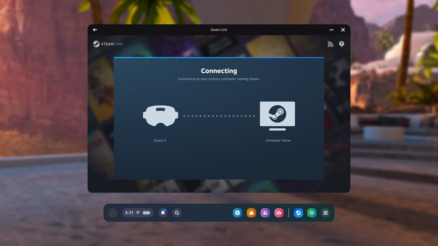 Valve continúa haciendo de Quest un mejor visor de realidad virtual para PC con mejoras continuas en Steam Link