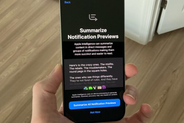 iOS 18.1 beta 3 trae resúmenes de notificaciones de Apple Intelligence a todas las aplicaciones