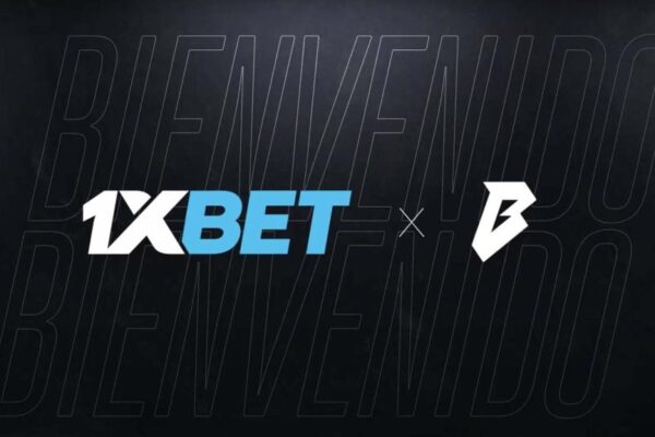 Imagen de los logotipos de 1xBet y Bestia sobre un fondo oscuro