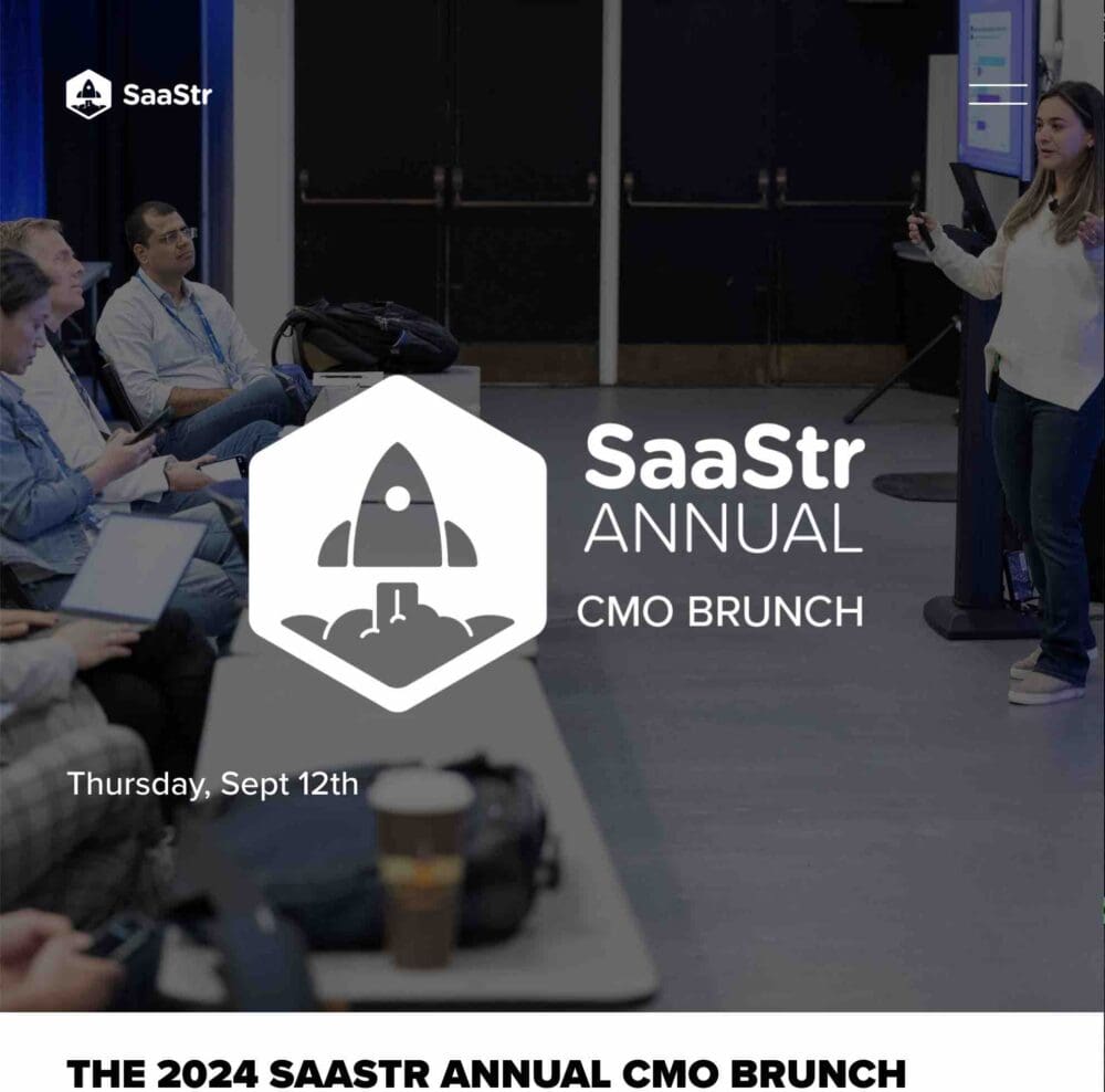 ¡Más de 200 de los mejores CMO estarán presentes en SaaStr Annual 2024! ¡Desde Snowflake hasta Box, Workato, Grammarly y mucho más!