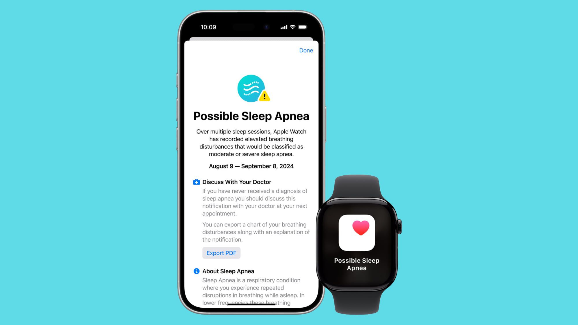 La función de detección de apnea del sueño del Apple Watch ya está disponible en más de 150 países