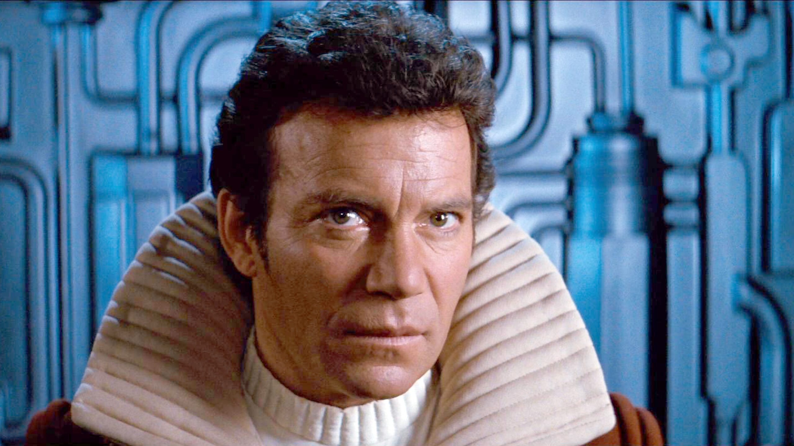 William Shatner as Captain Kirk in Star Trek: The Wrath of Khan