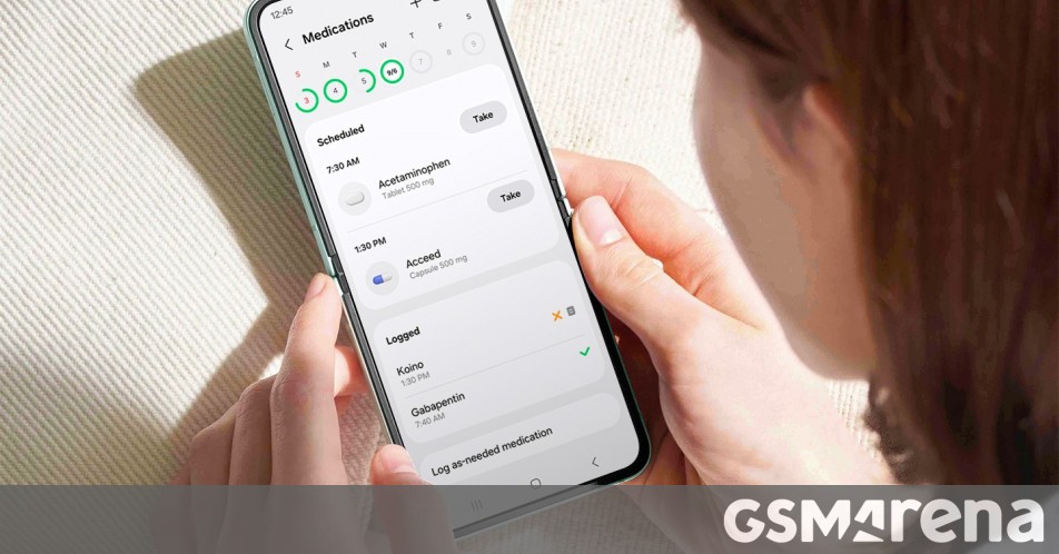 La actualización de la aplicación Samsung Health le permite ver sus registros médicos, realizar un seguimiento de los medicamentos y los alimentos