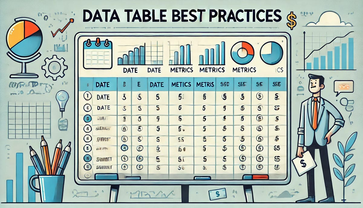 Los 5 principios principales para crear tablas de datos fáciles de usar | de Yu Dong | octubre 2024