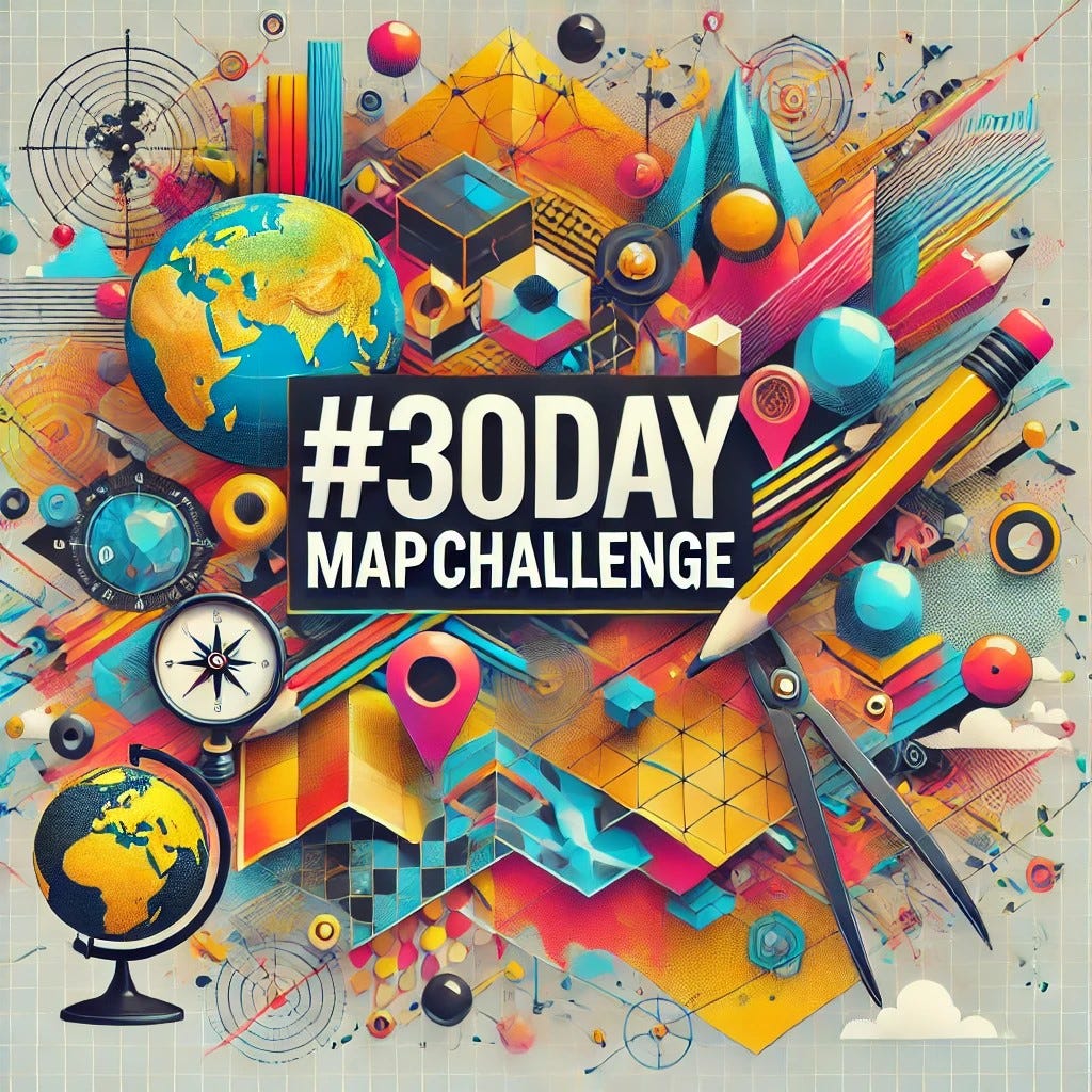 Mi #30DayMapChallenge 2024. 30 días, 30 mapas: mi aventura de noviembre… | de Glenn Kong | diciembre 2024