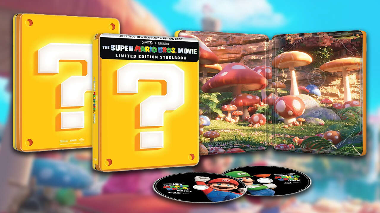 Walmart tiene dos Steelbooks de Super Mario Bros. Película 4K en stock por $28 cada una