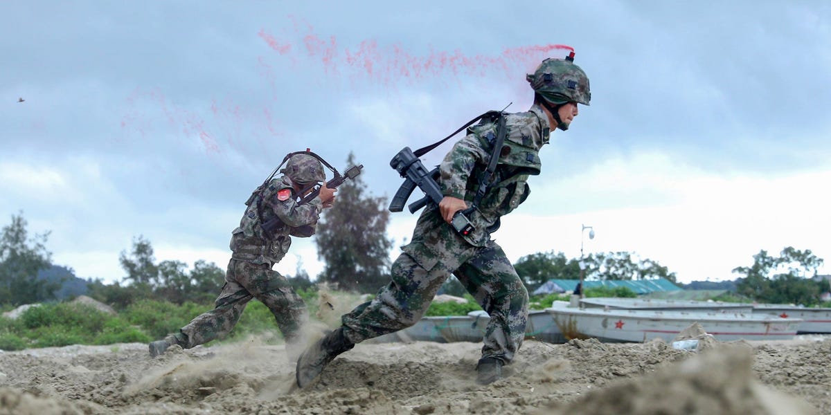 Dentro de las fuerzas paramilitares chinas que podrían desempeñar un papel clave en una invasión de Taiwán