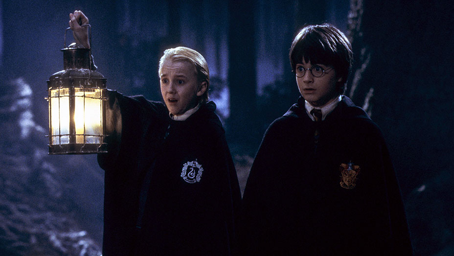 Tom Felton and Daniel Radcliffe in 'Harry Potter and the Sorcerer’s Stone