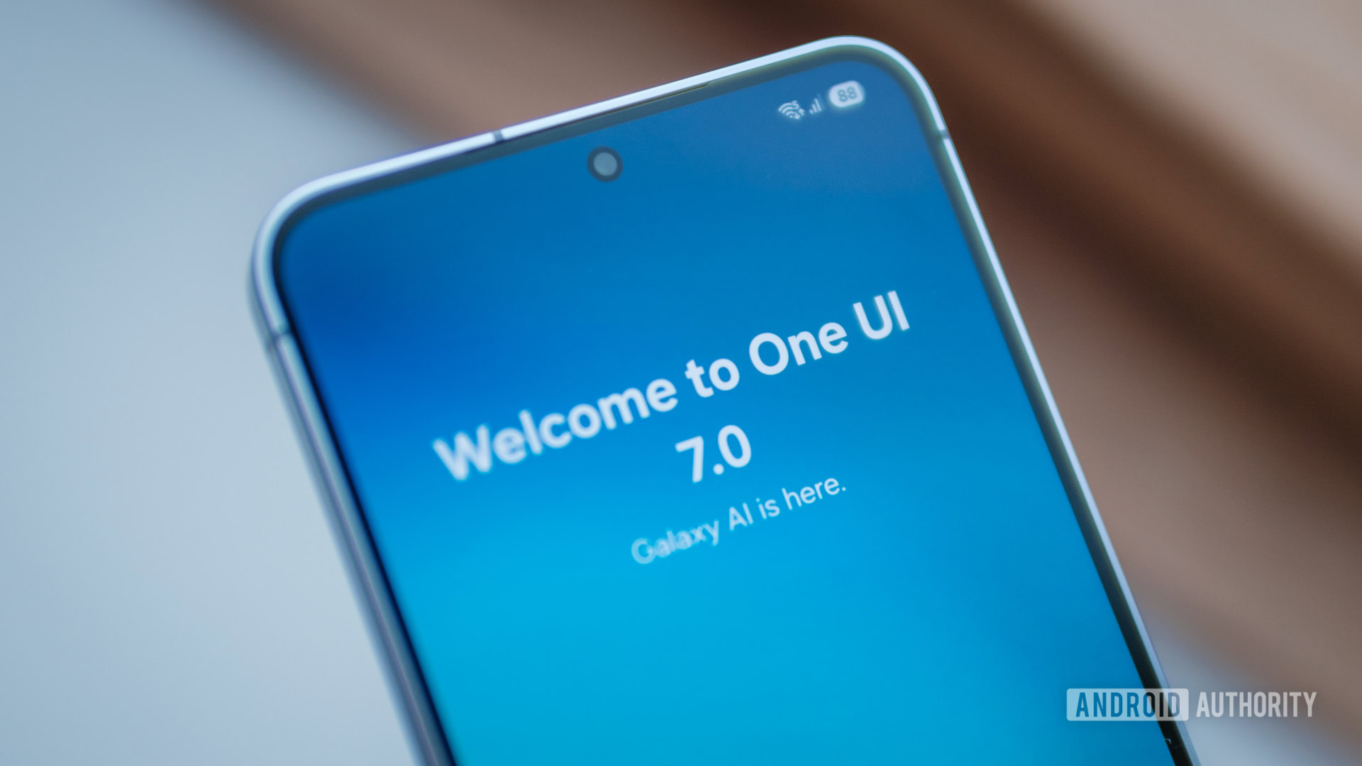 One UI 7 welcome screen