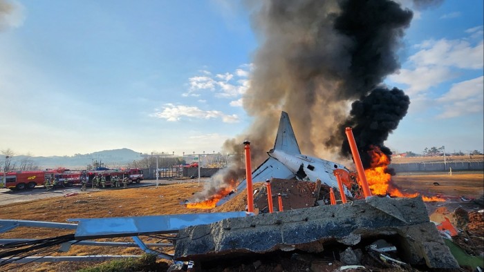 Accidente de avión en Corea del Sur deja 179 muertos