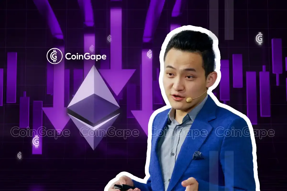 Tron's Justin Sun Offloads 50% Ethereum Holdings, ETH Price Crash Imminent?