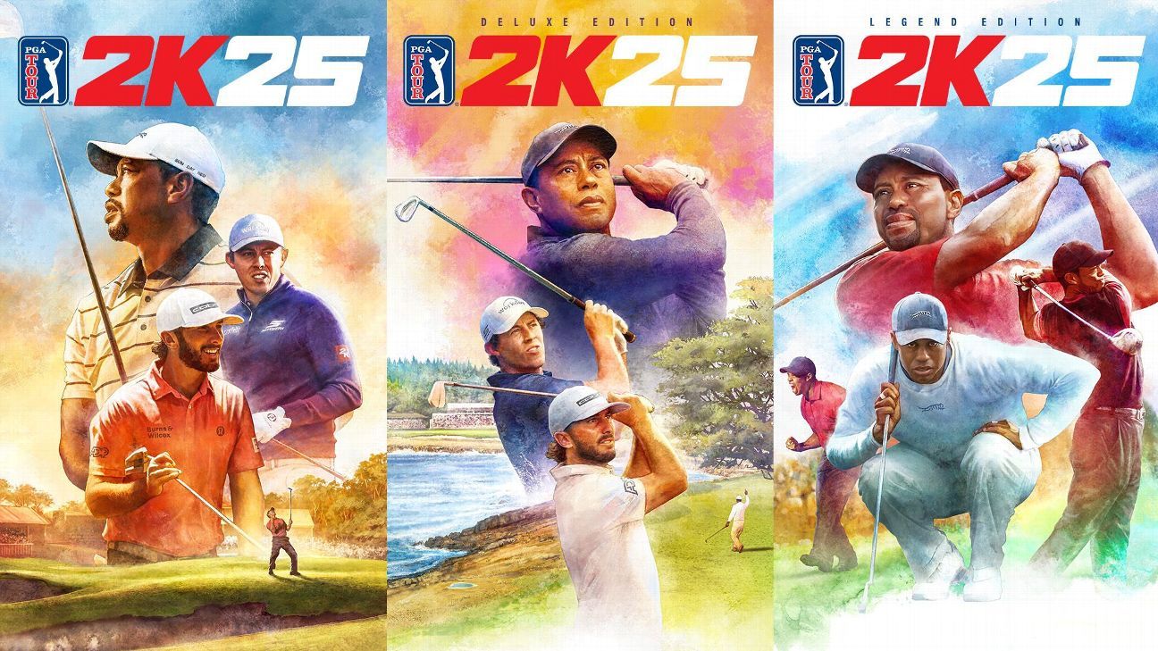 PGA Tour 2K25 revela la fecha de lanzamiento de Tiger Woods y la portada