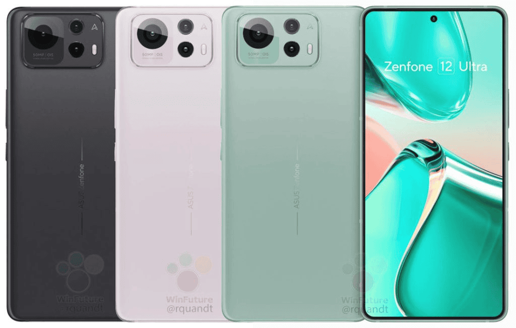 Asus Zenfone 12 Ultra Renders revelan diseños frente al lanzamiento
