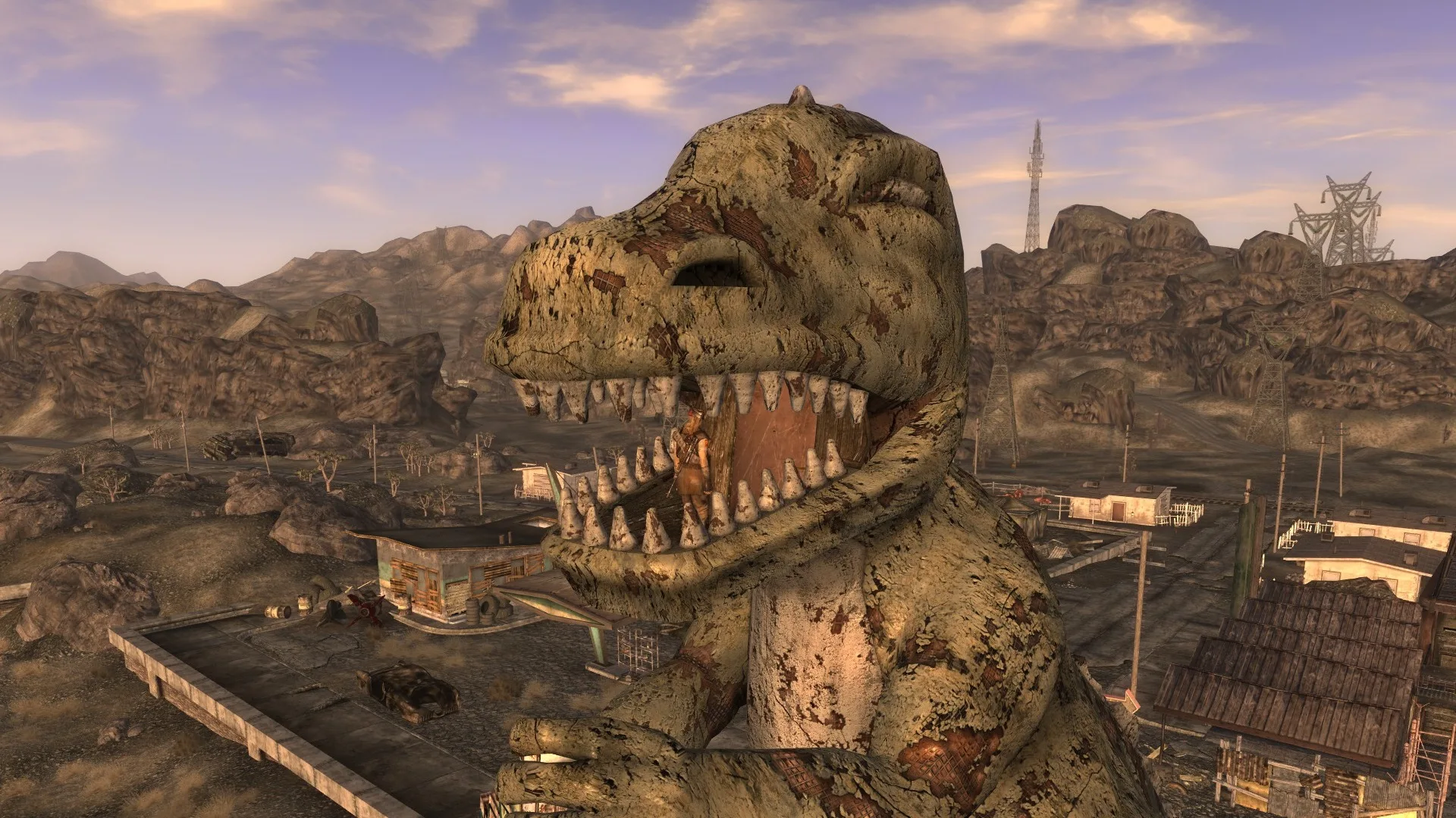 La supuesta foto de la temporada 2 de la temporada 2 revela el regreso de la querida atracción de New Vegas que se ha convertido en Nido de francotirador, Dinky Le T-Rex