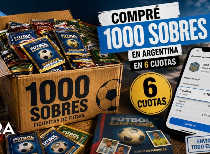Descubrí cuánto cuesta la caja de 1000 sobres del Mundial 2026, cuánto pagás por cuota y si conviene comprarla en Argentina por Mercado Libre.