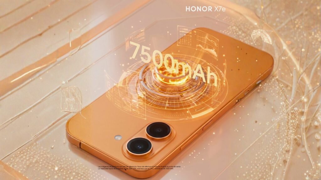HONOR X7e con batería de 7500 mAh