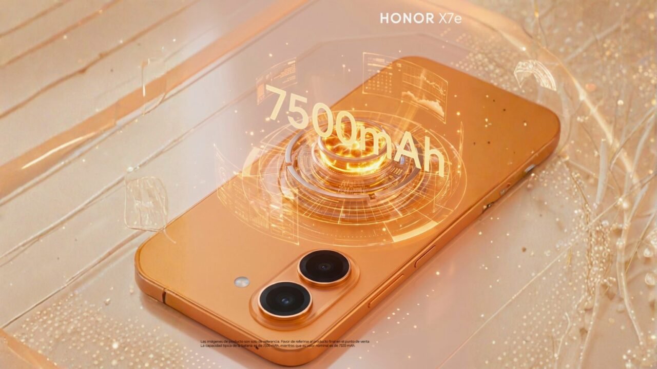 HONOR X7e con batería de 7500 mAh